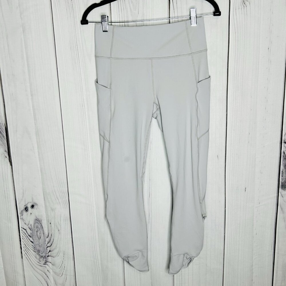 PureLuxe by Fabletics Leggings Sz S (26x24) Gray High Rise Activewear Yoga Pants